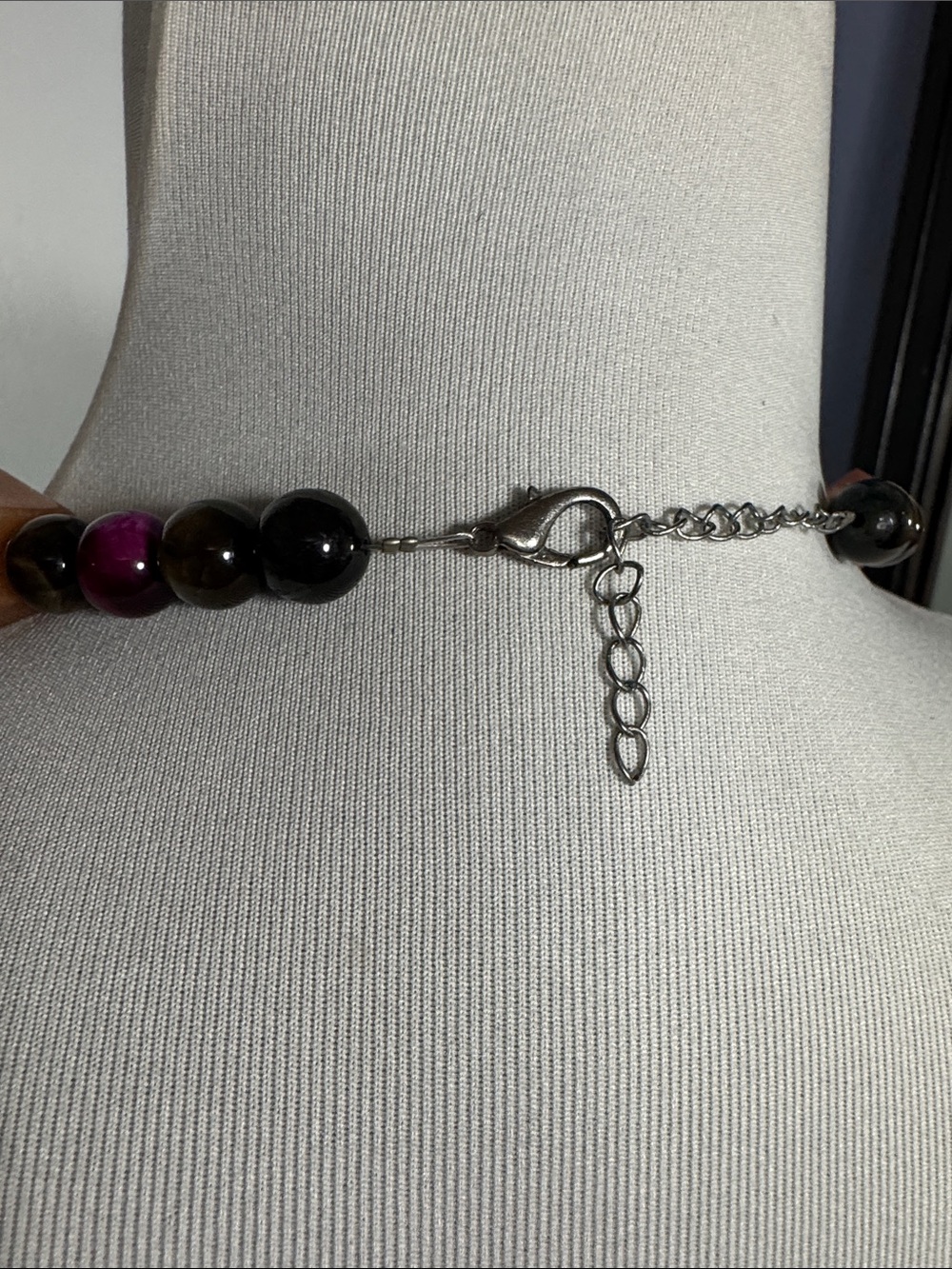 Beaded Multi-Color Statement Necklace - Picture 3 of 3
